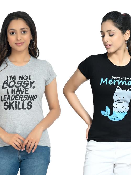 women's t-shirt combo - 19535580 - Very Small Image - 1