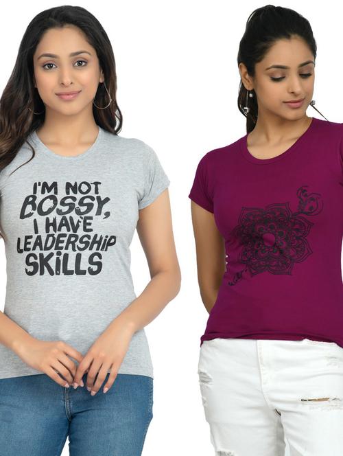 women's t-shirt combo - 19535586 - Very Small Image - 1