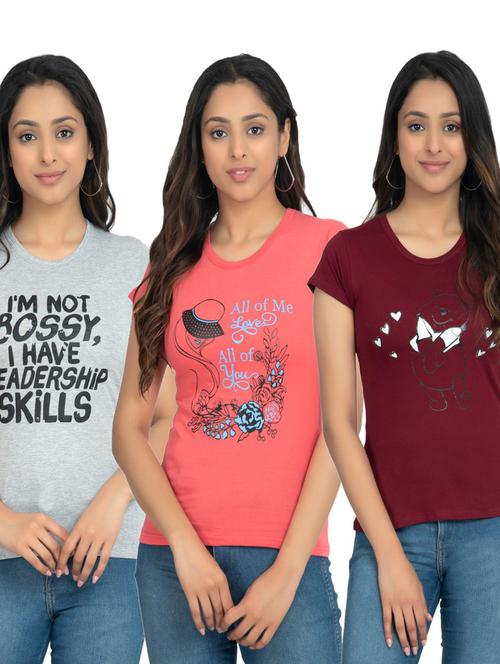 women's t-shirt combo - 19535592 - Very Small Image - 1