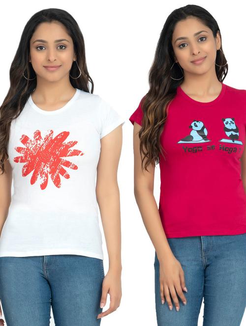 women's t-shirt combo - 19535634 - Very Small Image - 1