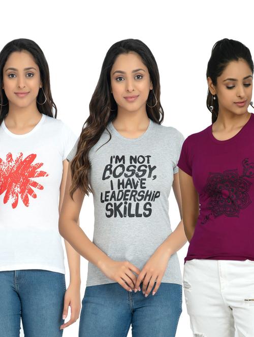 women's t-shirt combo - 19535671 - Very Small Image - 1