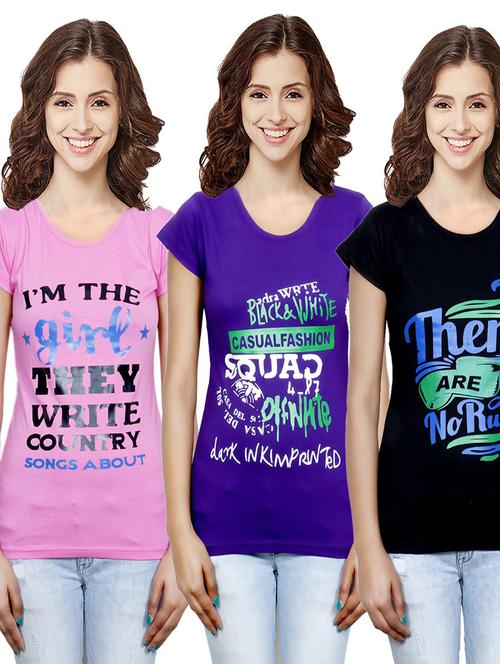 women's t-shirt combo - 19536159 - Very Small Image - 1