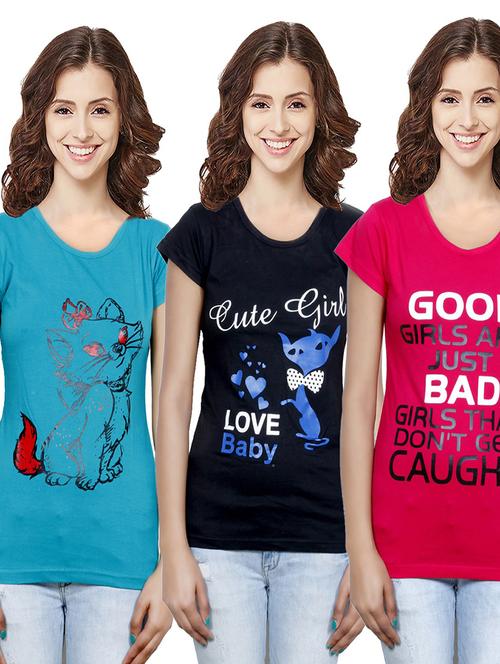 women's t-shirt combo - 19536253 - Very Small Image - 1