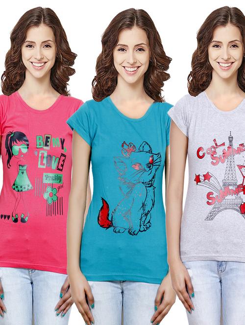 women's t-shirt combo - 19536288 - Very Small Image - 1