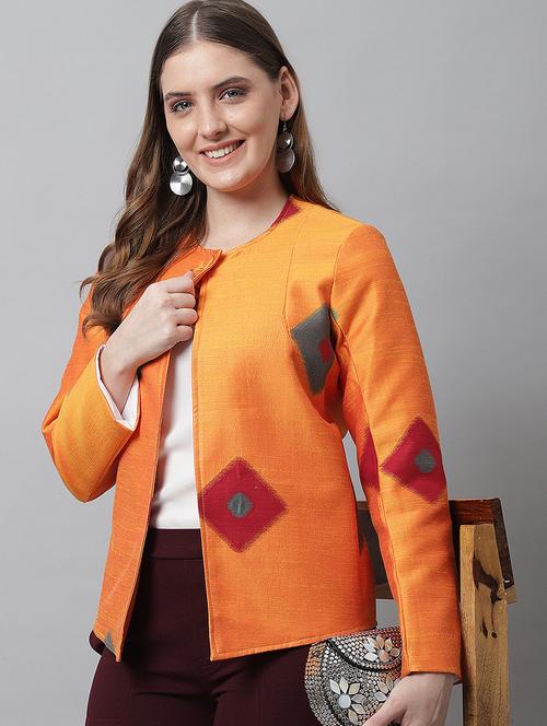 round neck printed summer jacket - 19537013 - Very Small Image - 1