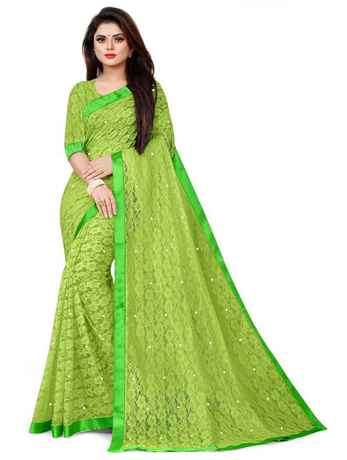 net bollywood saree with blouse - 19537092 - Very Small Image - 1