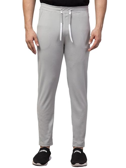 grey polyester blend ankle length track pant - 19537823 - Very Small Image - 1