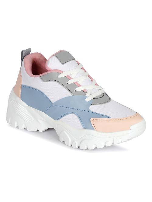 multi colored synthetic laceup sneakers - 19538560 - Very Small Image - 1