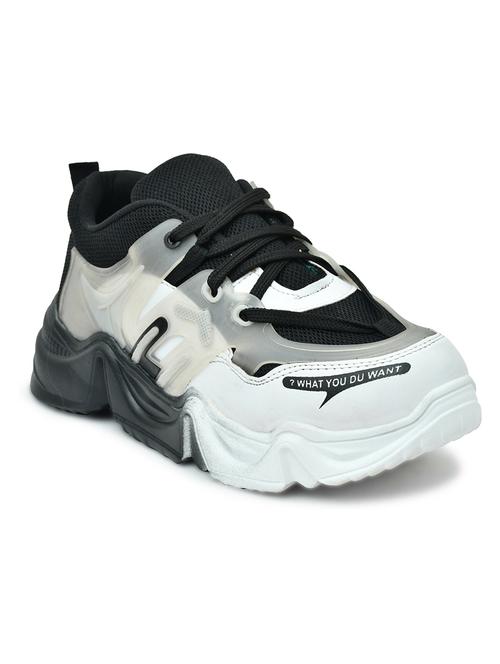 black mesh laceup sneakers - 19538612 - Very Small Image - 1