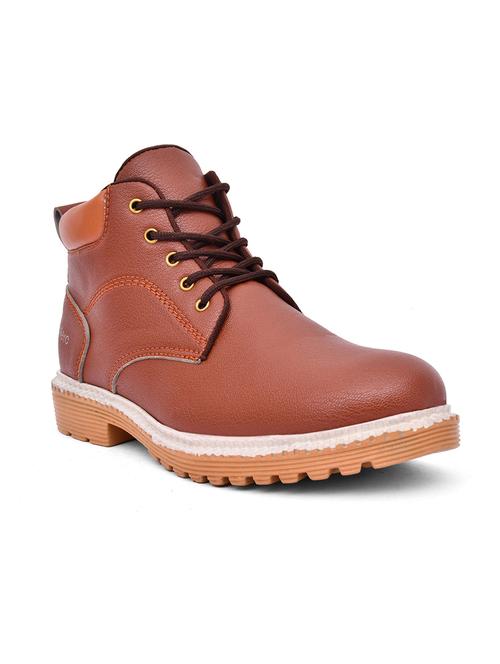 tan patent leather high ankle boots - 19538717 - Very Small Image - 1