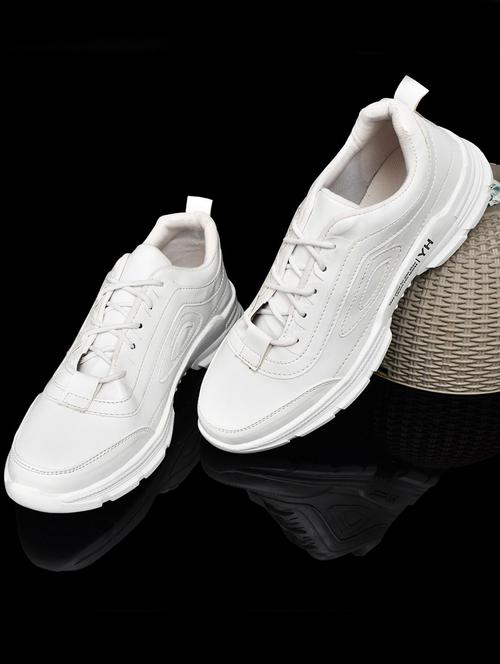 men white lace up sneakers - 19538940 - Very Small Image - 1