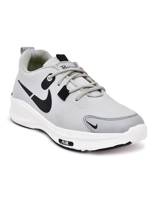 men grey lace up casual shoes - 19538993 - Very Small Image - 1