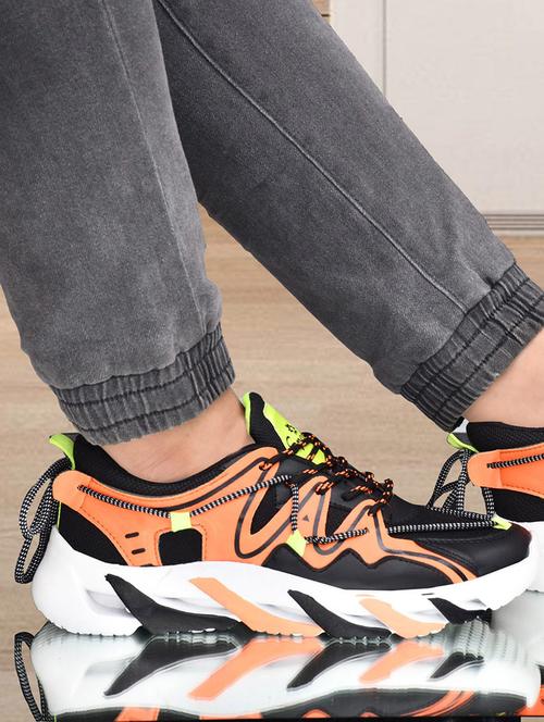 men black lace up casual shoes - 19539055 - Very Small Image - 1
