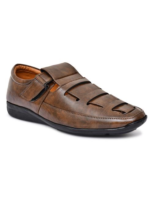 men's solid slip on sandal - 19539097 - Very Small Image - 1