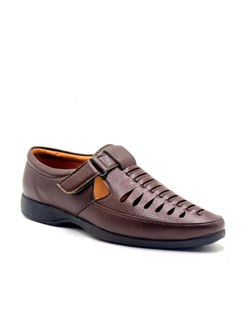 men's solid slip on sandal - 19539195 - Very Small Image - 1