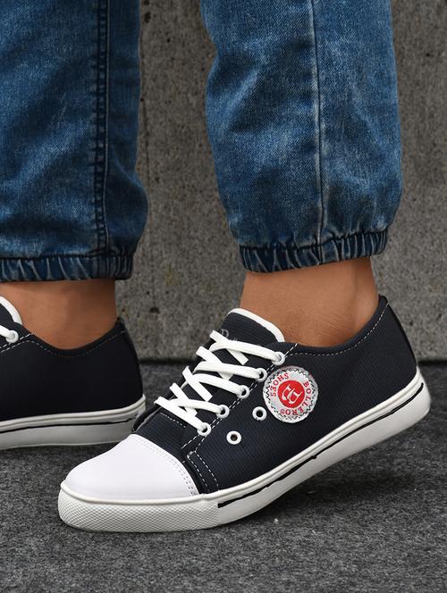black canvas lace up sneakers - 19539617 - Very Small Image - 1