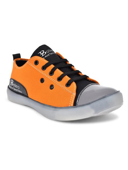 orange mesh lace up sneakers - 19539636 - Very Small Image - 1