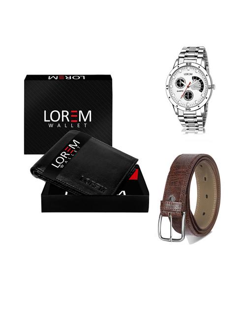 belt, wallet & watch gift combo - 19540113 - Very Small Image - 1