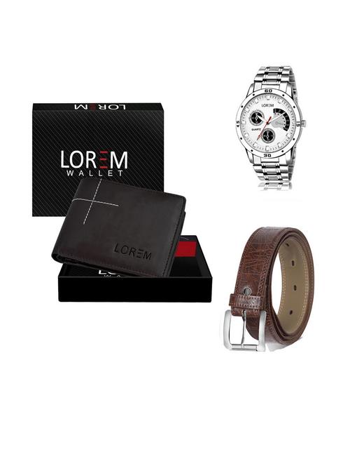 belt, wallet & watch gift combo - 19540267 - Very Small Image - 1