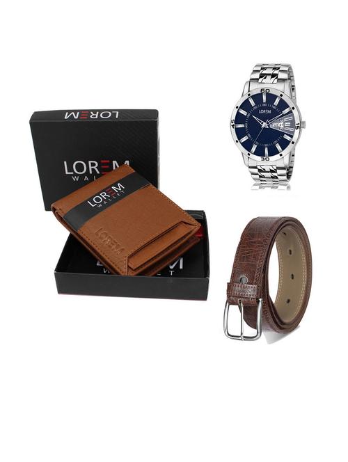 belt, wallet & watch gift combo - 19540317 - Very Small Image - 1