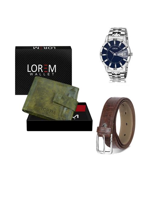 belt, wallet & watch gift combo - 19540426 - Very Small Image - 1