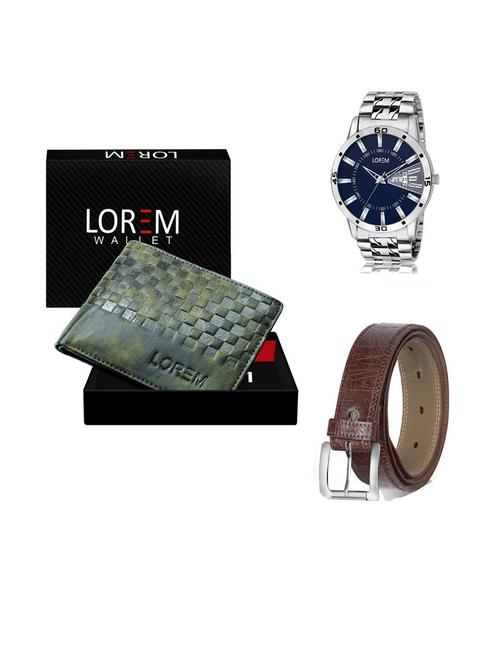 belt, wallet & watch gift combo - 19540519 - Very Small Image - 1