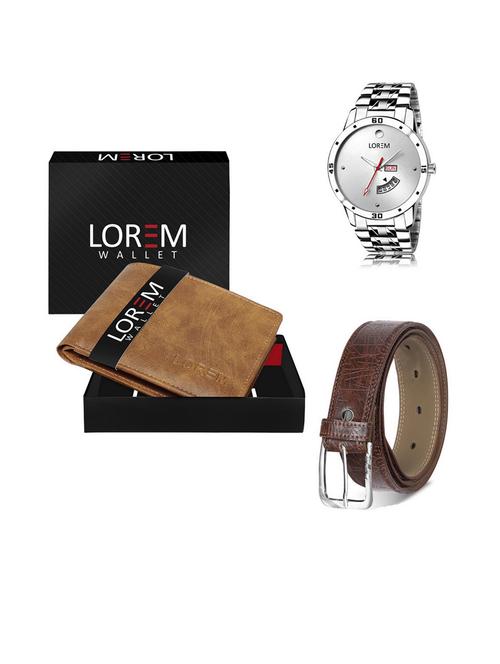 belt, wallet & watch gift combo - 19540642 - Very Small Image - 1