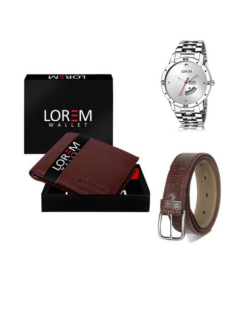 belt, wallet & watch gift combo - 19540647 - Very Small Image - 1