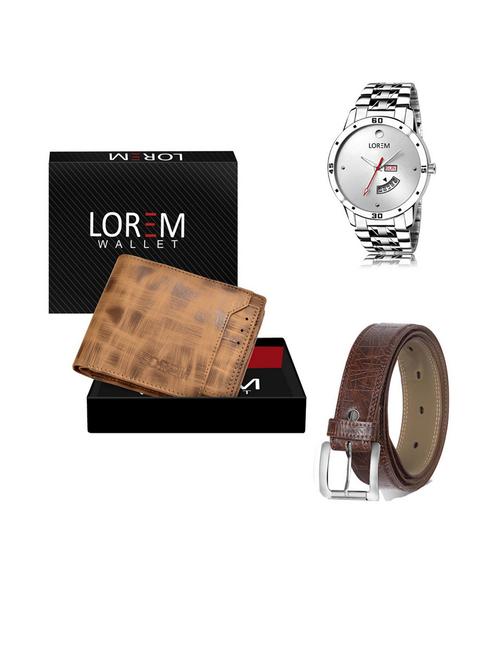 belt, wallet & watch gift combo - 19540687 - Very Small Image - 1