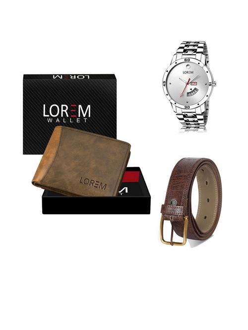 belt, wallet & watch gift combo - 19540718 - Very Small Image - 1