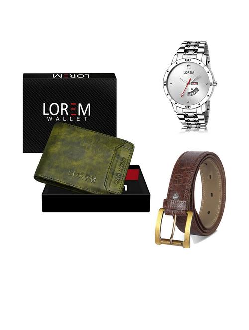 belt, wallet & watch gift combo - 19540722 - Very Small Image - 1