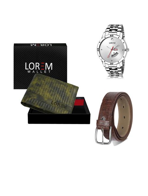 belt, wallet & watch gift combo - 19540743 - Very Small Image - 1