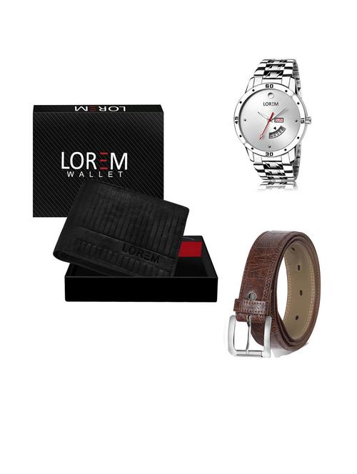 belt, wallet & watch gift combo - 19540747 - Very Small Image - 1