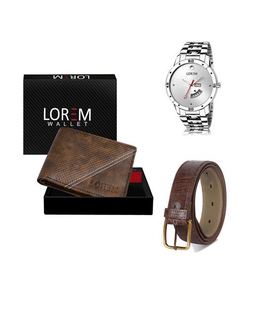 belt, wallet & watch gift combo - 19540754 - Very Small Image - 1