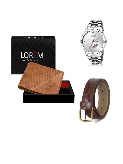 belt, wallet & watch gift combo - 19540760 - Very Small Image - 1