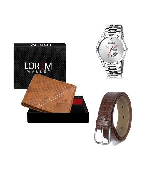 belt, wallet & watch gift combo - 19540761 - Very Small Image - 1