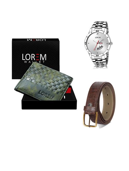 belt, wallet & watch gift combo - 19540790 - Very Small Image - 1