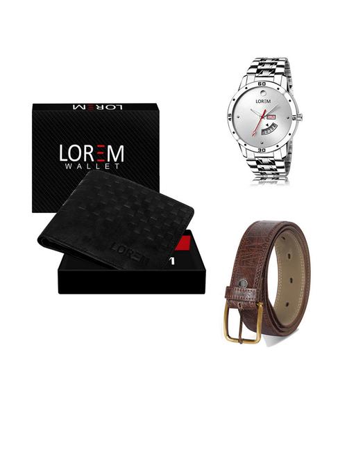 belt, wallet & watch gift combo - 19540796 - Very Small Image - 1