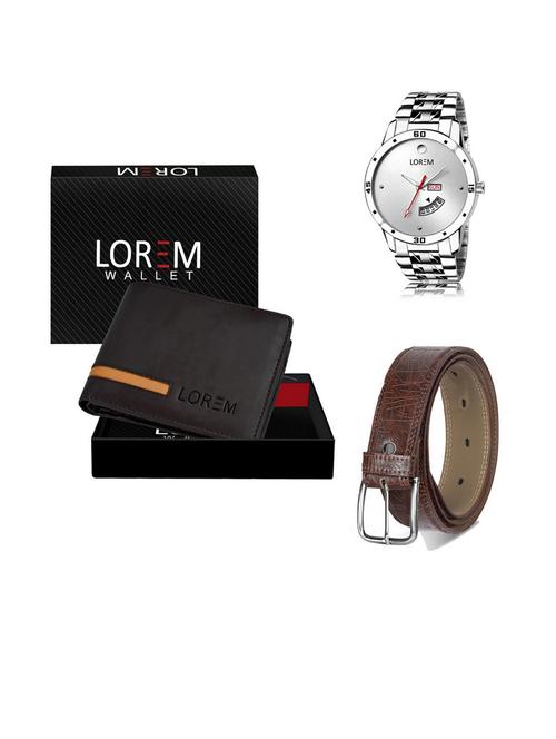 belt, wallet & watch gift combo - 19540821 - Very Small Image - 1