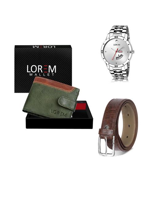 belt, wallet & watch gift combo - 19540840 - Very Small Image - 1