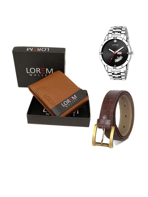 belt, wallet & watch gift combo - 19540842 - Very Small Image - 1