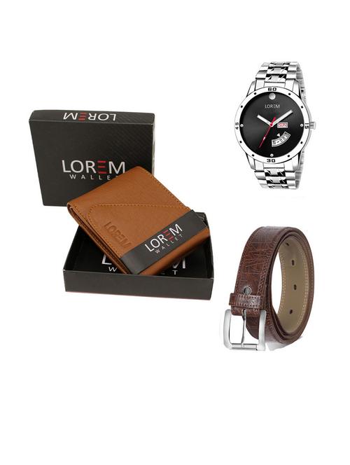 belt, wallet & watch gift combo - 19540843 - Very Small Image - 1