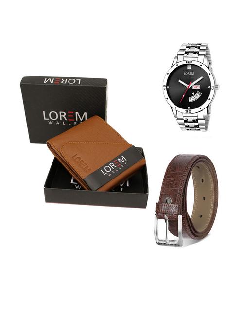 belt, wallet & watch gift combo - 19540847 - Very Small Image - 1