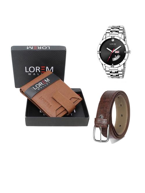 belt, wallet & watch gift combo - 19540893 - Very Small Image - 1