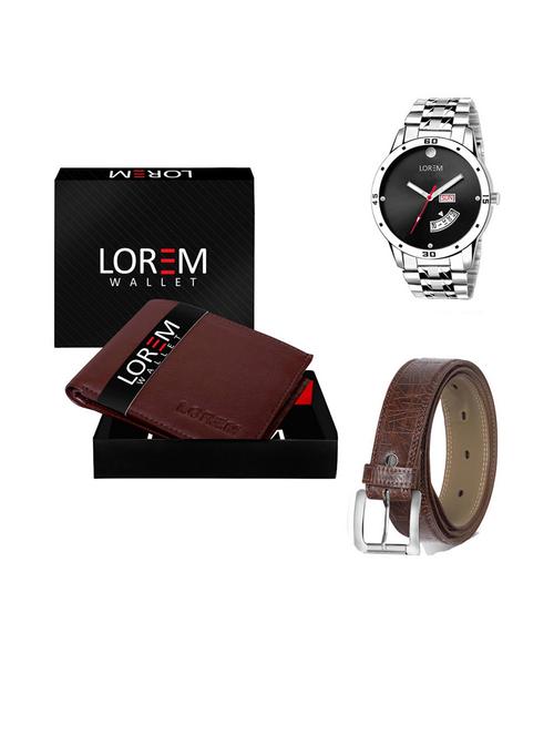 belt, wallet & watch gift combo - 19540915 - Very Small Image - 1