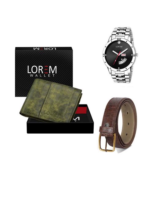 belt, wallet & watch gift combo - 19540940 - Very Small Image - 1