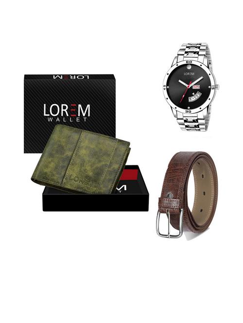 belt, wallet & watch gift combo - 19540941 - Very Small Image - 1