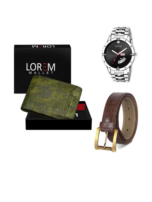 belt, wallet & watch gift combo - 19540992 - Very Small Image - 1