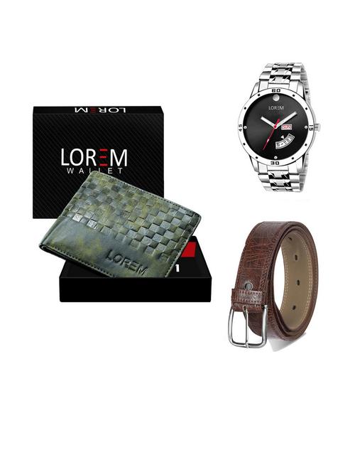 belt, wallet & watch gift combo - 19541061 - Very Small Image - 1