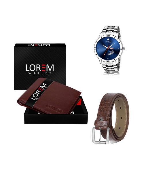 belt, wallet & watch gift combo - 19541185 - Very Small Image - 1